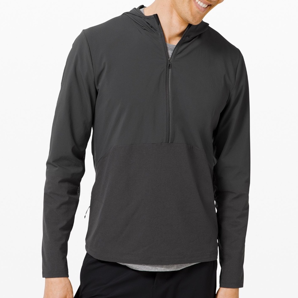 Lululemon Fuel the Track 1/2 Zip (Graphite Grey, L)